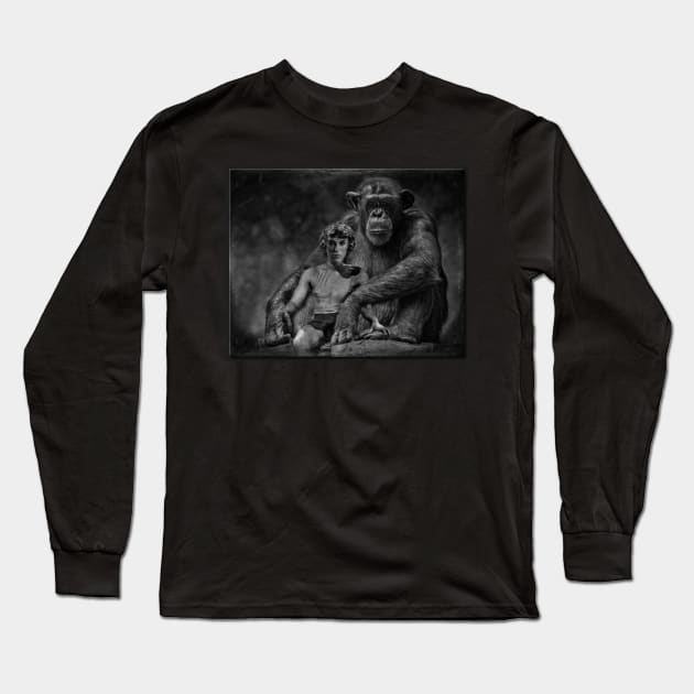 Tarzan and Kala Long Sleeve T-Shirt by rgerhard